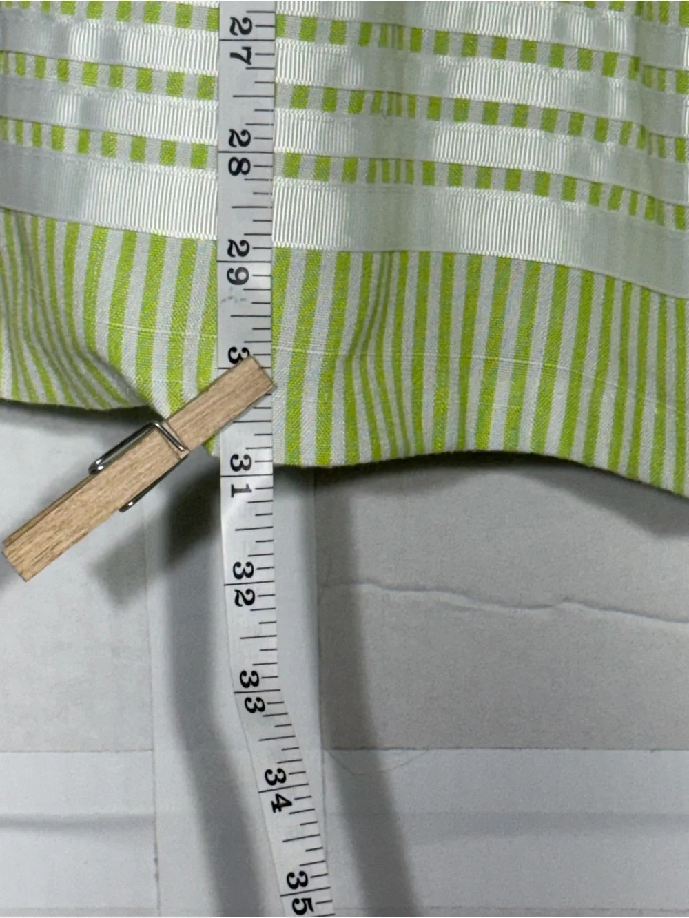 Bonnie Jean Sz 10 Green And White Stripped Dress